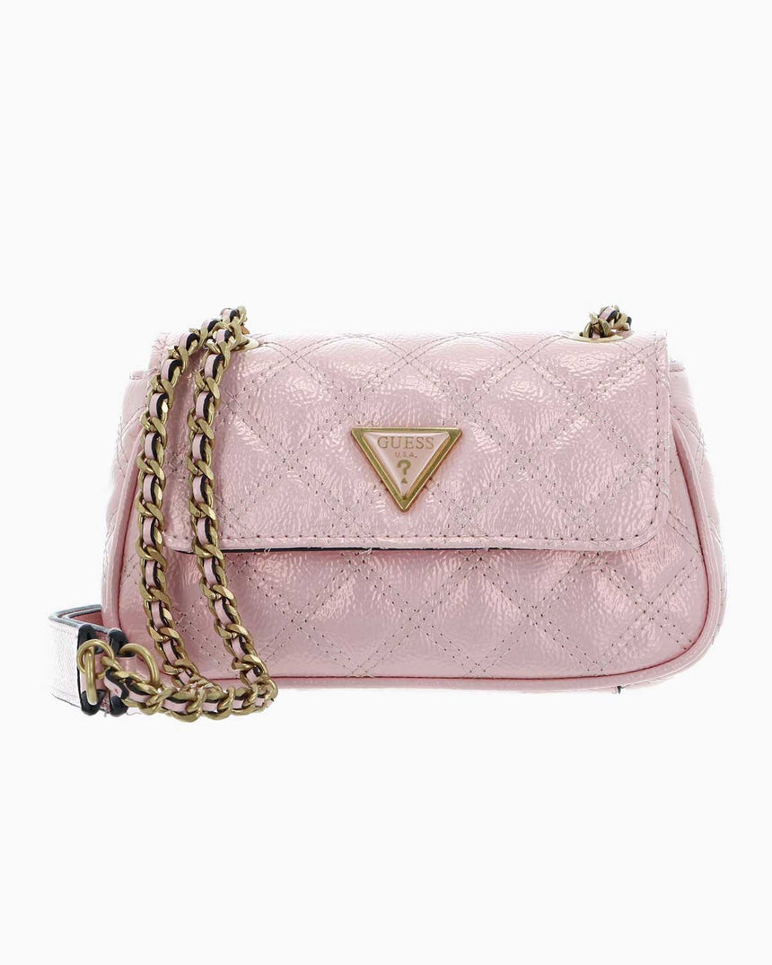 Guess Giully Mini Kapitone Çapraz Askılı Çantası Light Rose