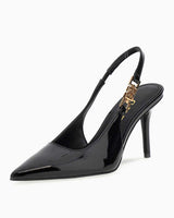 Guess Nassha Rugan Logo Detaylı Topuklu Stiletto Black