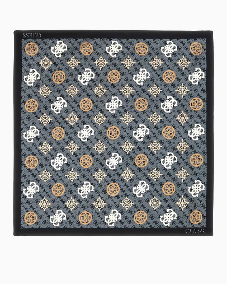 Guess Foulard Monogram Eşarp Coal Logo