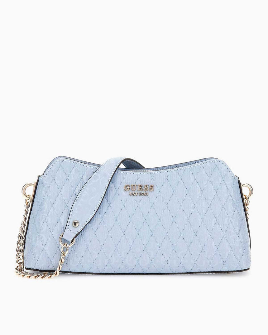 Guess Betula Zincir Detaylı Parlak Omuz Çantası Stormy Blue