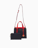 Us Polo Assn Logo Detaylı Aksesuarlı El Çantası Lacivert - Kırmızı