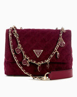 Guess Giully II Zincirli Kadın Omuz Çantası Red