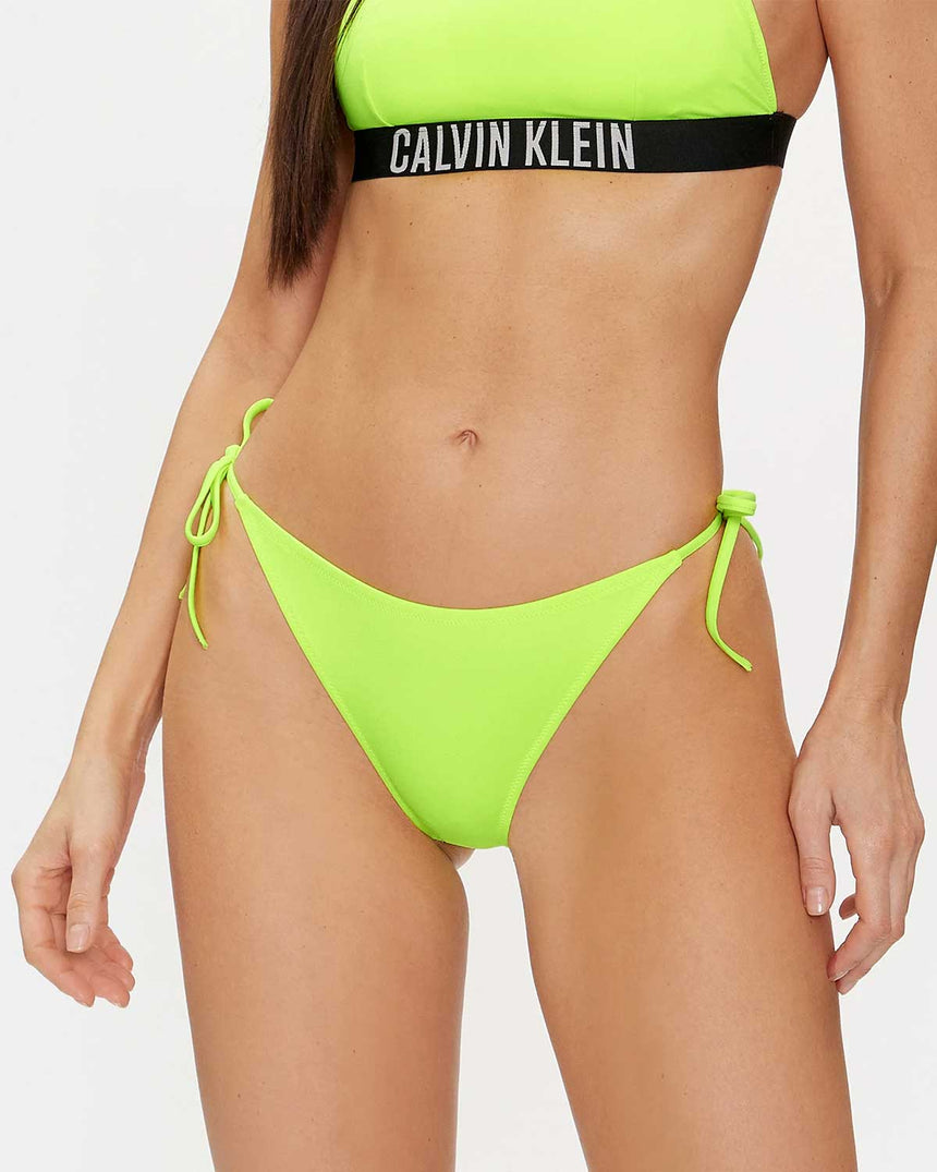 Calvin Klein String Side Tie Bikini Altı Green
