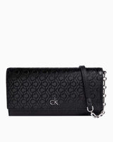 Calvin Klein Daily Wallet Minibag Zincir Detaylı Çapraz Askılı Çanta Classic Mono Black