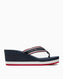 Tommy Hilfiger Wedge Beah Topuklu Parmak Arası Terlik Space Blue