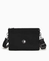Kipling Riri  L Elevated Jacquard Kadın Omuz Çantası BLACK SIGNATURE JQ