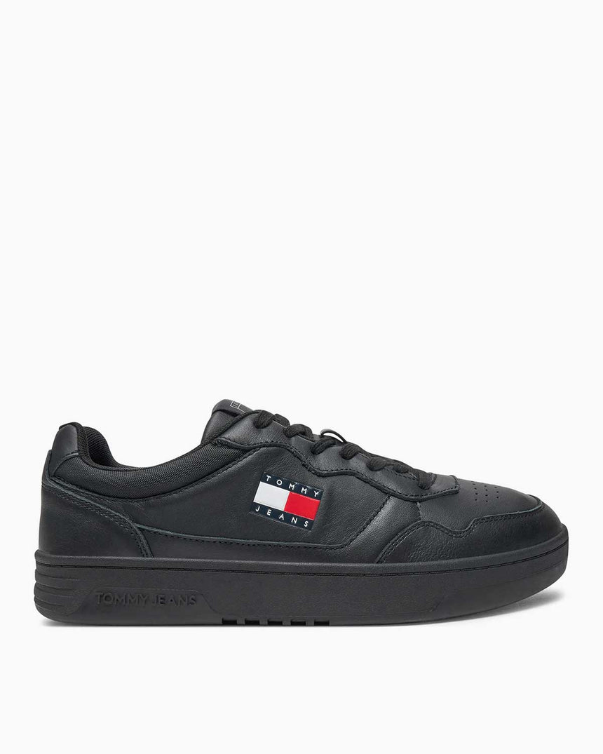 Tommy Jeans Cupsole Leather Essentials Sneaker Black