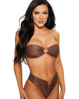 Guess Bandeau Removable Bikini Üstü Revival Rose