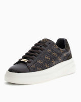 Guess Elba Monogram Baskılı Sneaker Brown Ocra