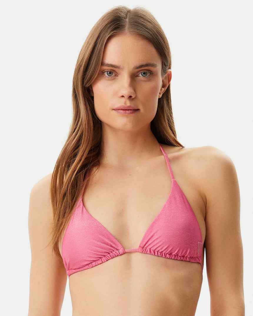 Guess Removable Padded Triangle Bikini Üstü Rosy Glow Pink