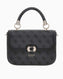 Guess Orlina Handle Flap Monogram Baskılı El Çantası Coal Logo
