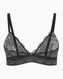 Guess Jane Triangle Logolu Bralet Jet Black