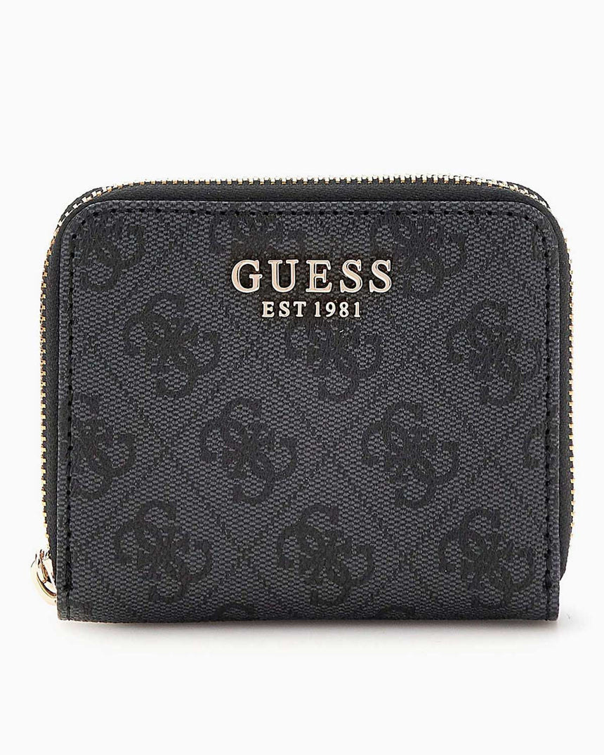 Guess Laurel Small Zip Around Cüzdan Coal Logo