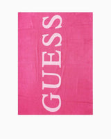Guess Towel Jacquard Plaj Havlusu Boungainvillea Pink