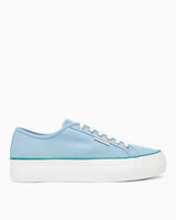 Calvin Klein Graz Flatform Logo Etiketli Kadın Pamuk Sneaker Cool Blue/Wild Green