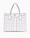 Guess Silvana Logo Desenli Tote El Çantası White Logo