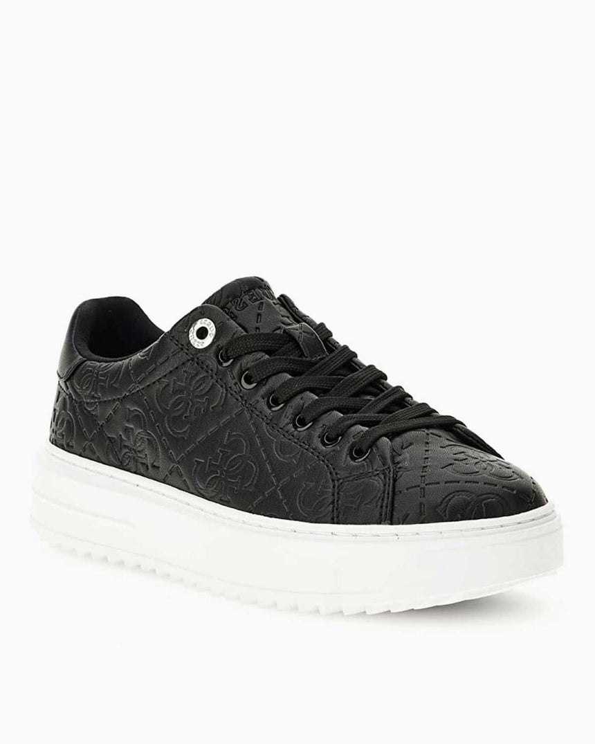 Guess Denesa Cupsole Kabartma Desenli Sneakers Black