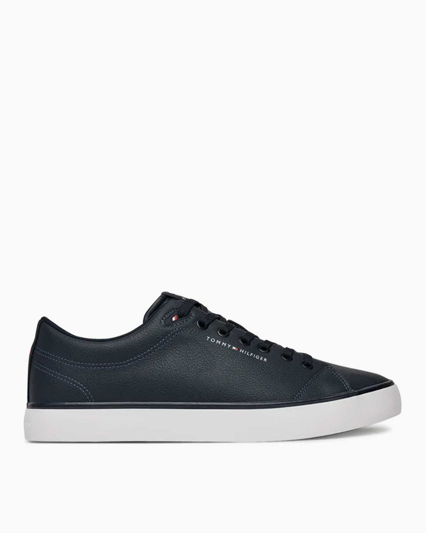 Tommy Hilfiger Düşük Bilek Güçlendirilmiş Deri Erkek Sneaker Desert Sky