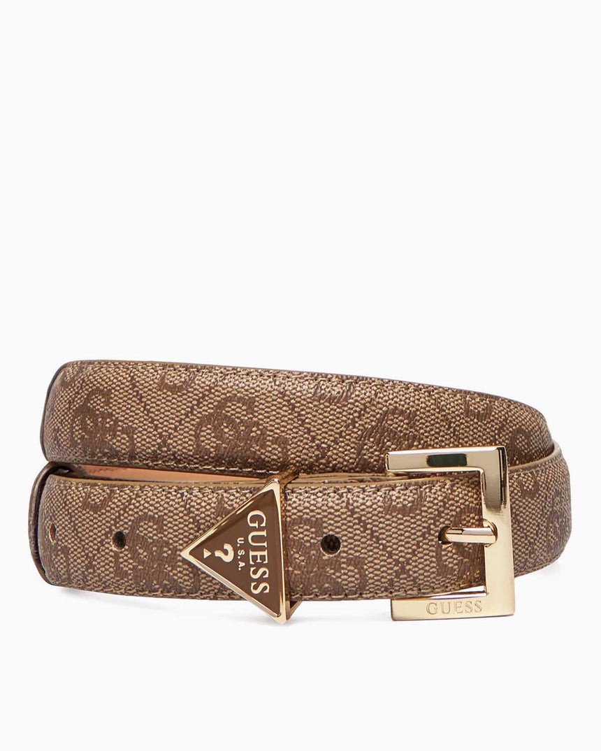 Guess Adelasia 25mm Kadın Ayarlanabilir Kemer Latte Logo