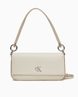 Calvin Klein Minimal Monogramlı Kadın Omuz Çantası Chalk