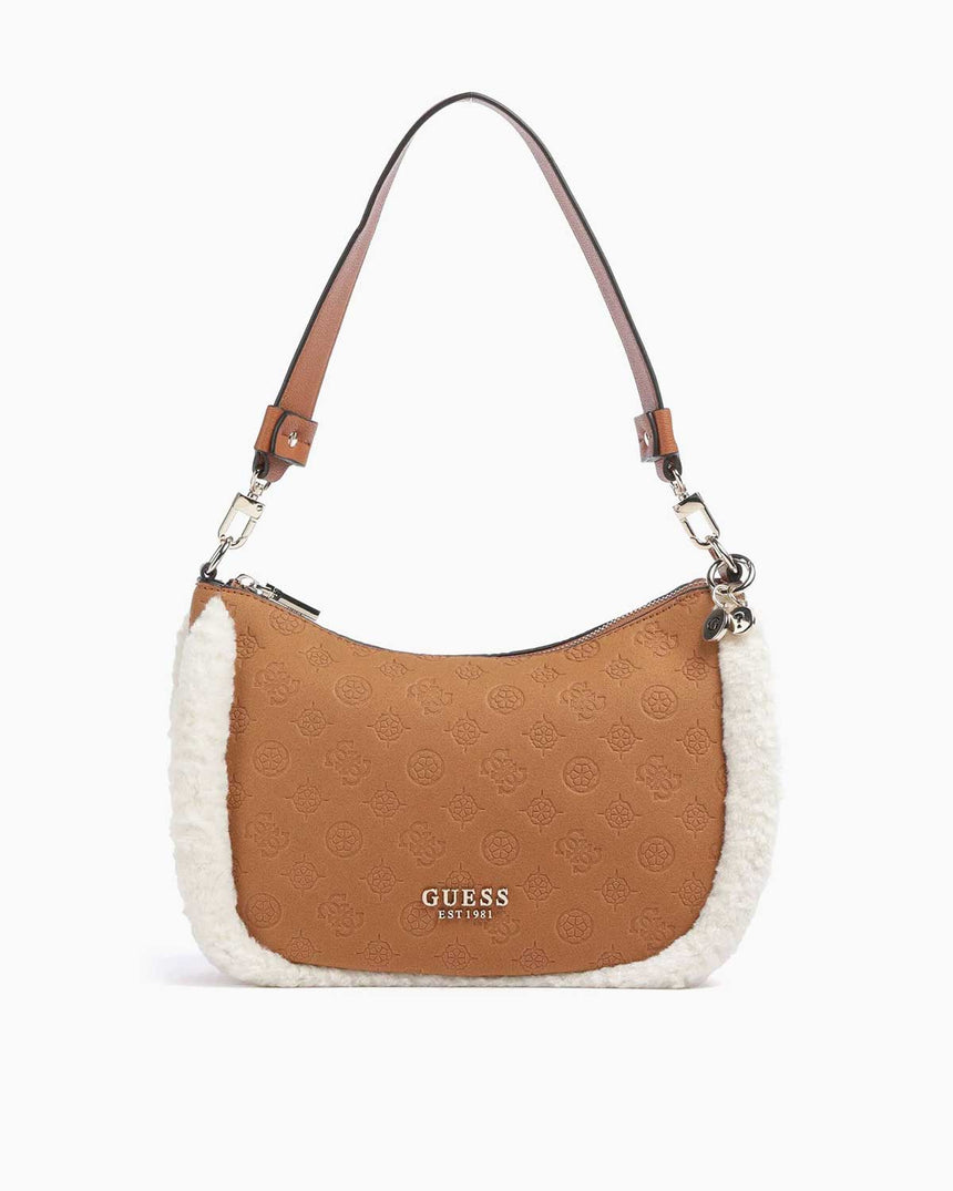 Guess Davika Hobo Monogram Baskılı Omuz Çantası