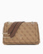 Guess Anadela Noelle II Kapaklı Kadın Omuz Çantası Latte Logo / Brown