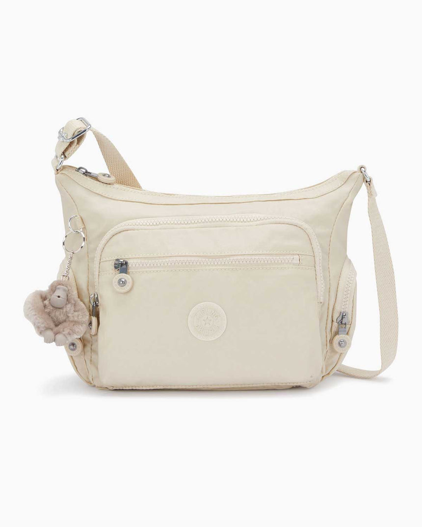 Kipling Gabbie S Kadın Omuz Çantası Beige Pearl