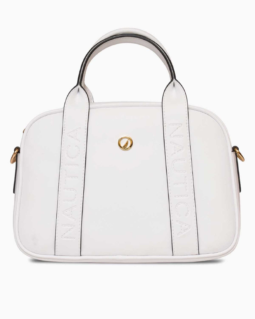 Nautica Ladies Logolu El Çantası Beyaz