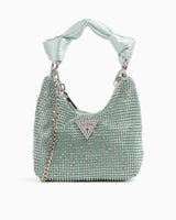 Guess Lua Mini Hobo Taşlı El Çantası Mint