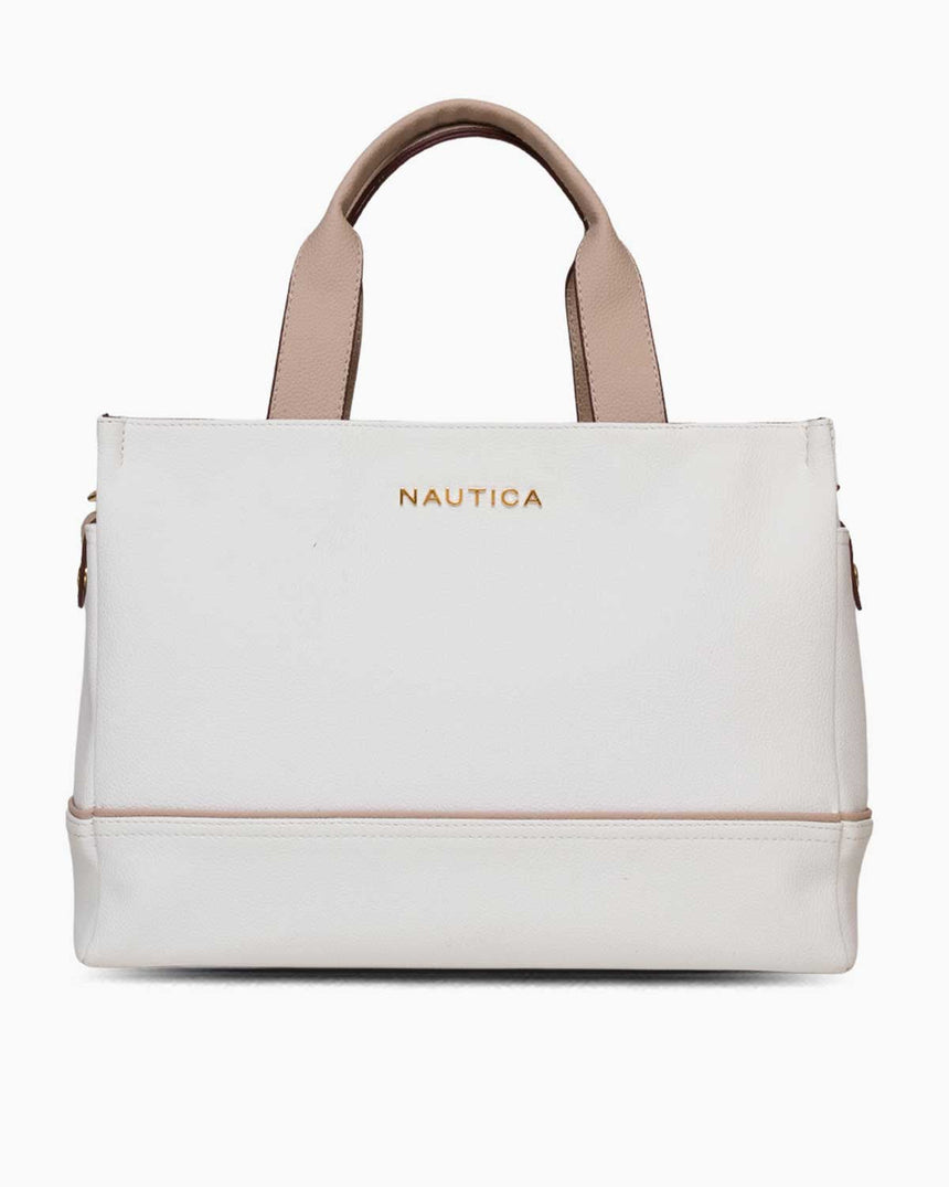 Nautica Logolu El Çantası Beyaz