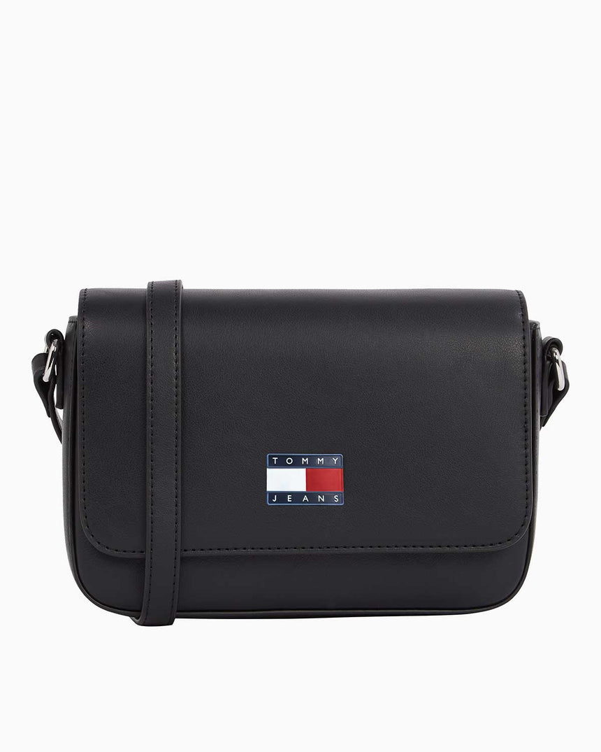 Tommy Hilfiger Ess Must Flap Logolu Çapraz Askılı Çanta Black