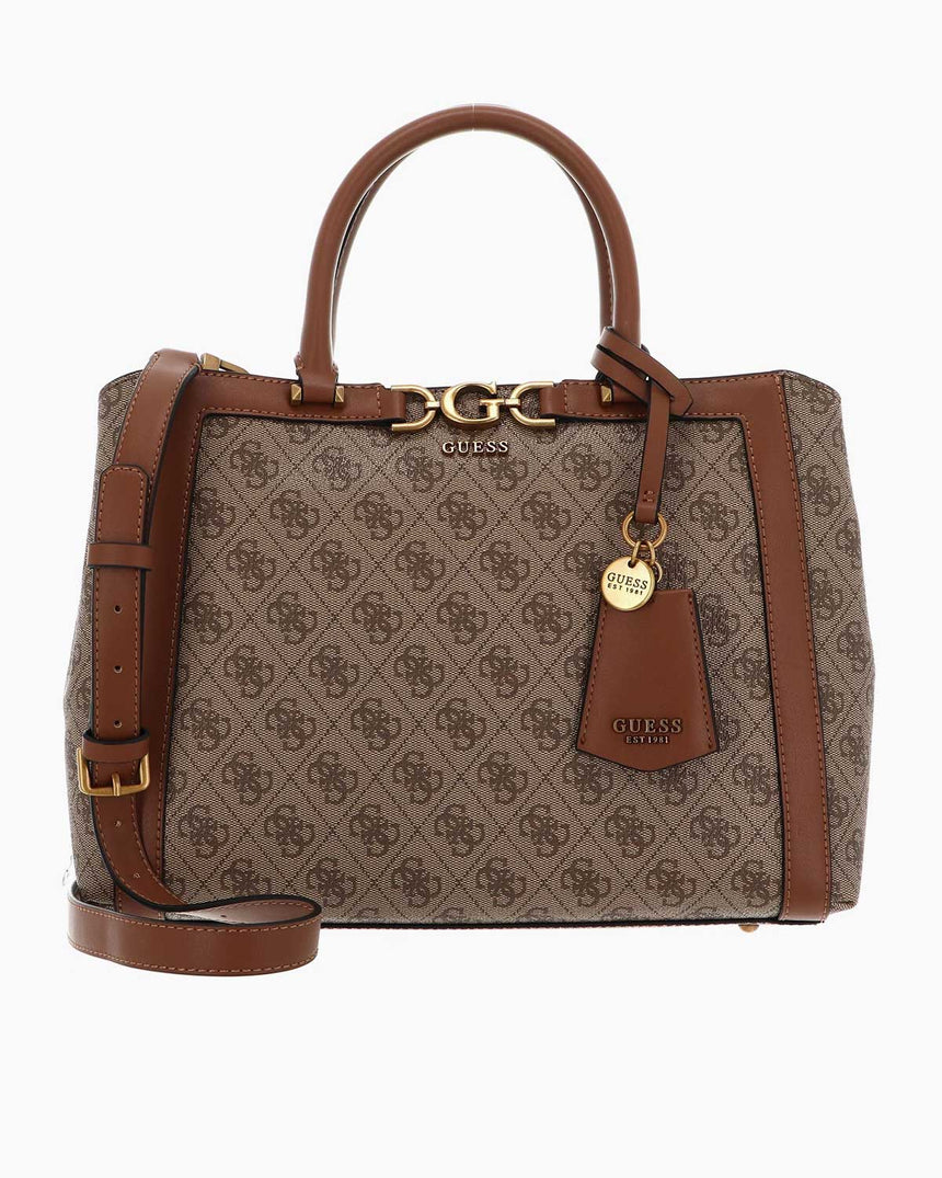 Guess Triple Logolu El Çantası Latte Logo