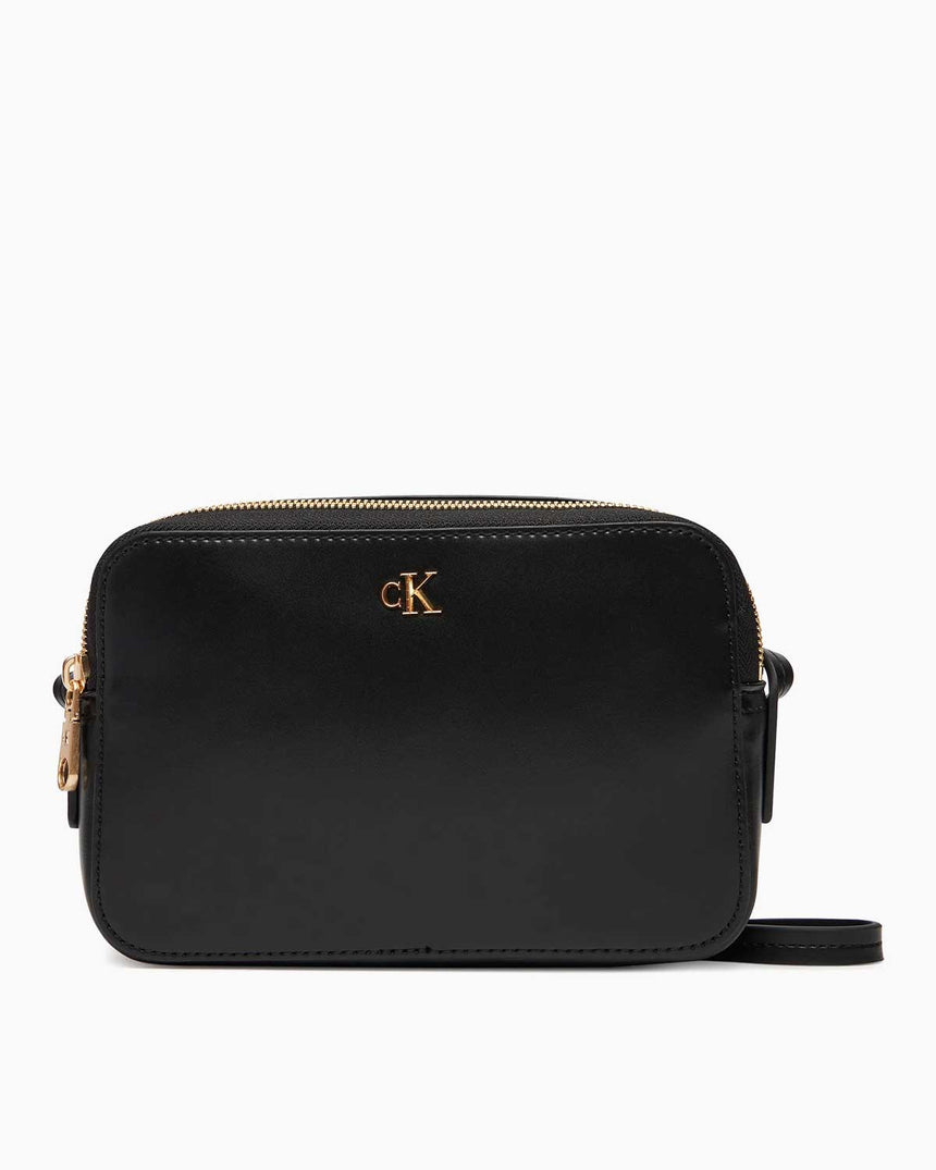 Calvin Klein Kadın Kamera Çantası BLACK / ANTIQUE LIGHT GOLD