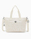 Kipling Colissa S Elevated Jacquard Omuz Çantası White Cheetah