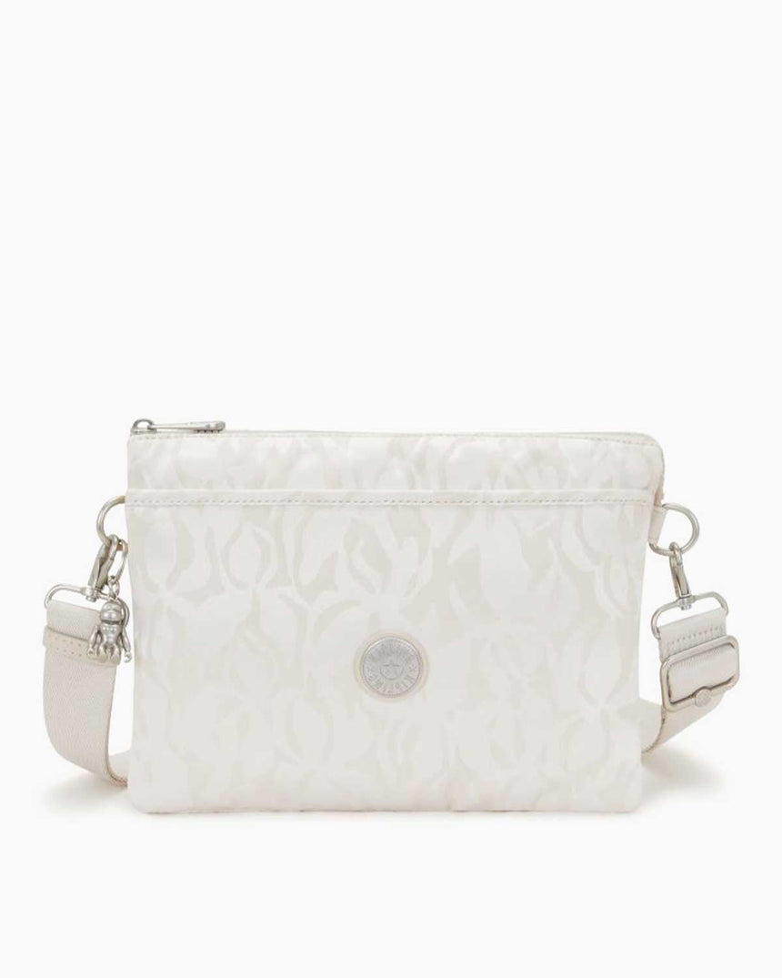 Kipling Riri  L Elevated Jacquard Kadın Omuz Çantası Palm Beige