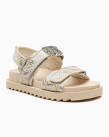 Guess Fabeils Casual Shoes Tokalı Sandalet Beige / Silver