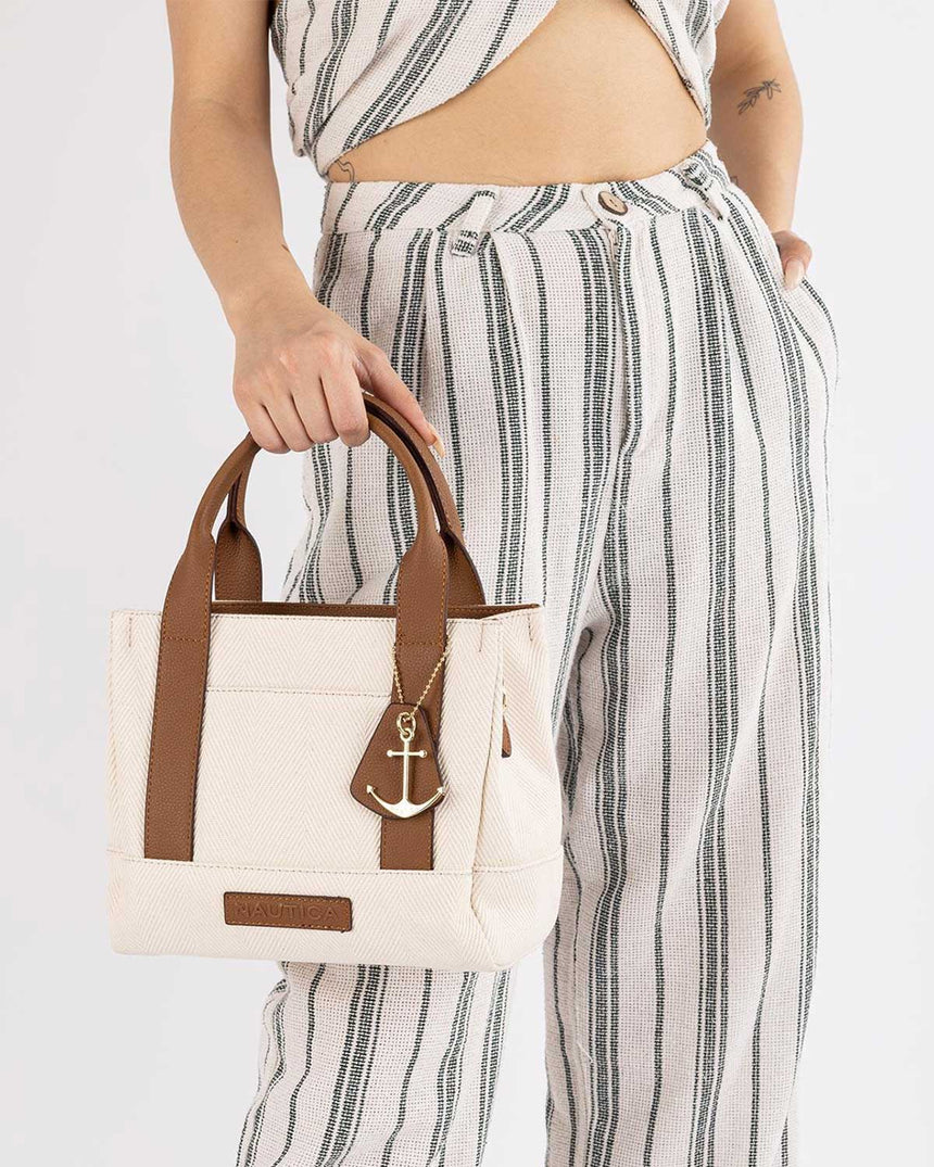 Nautica Uzun Askı Detaylı El Çantası Bej - Taba