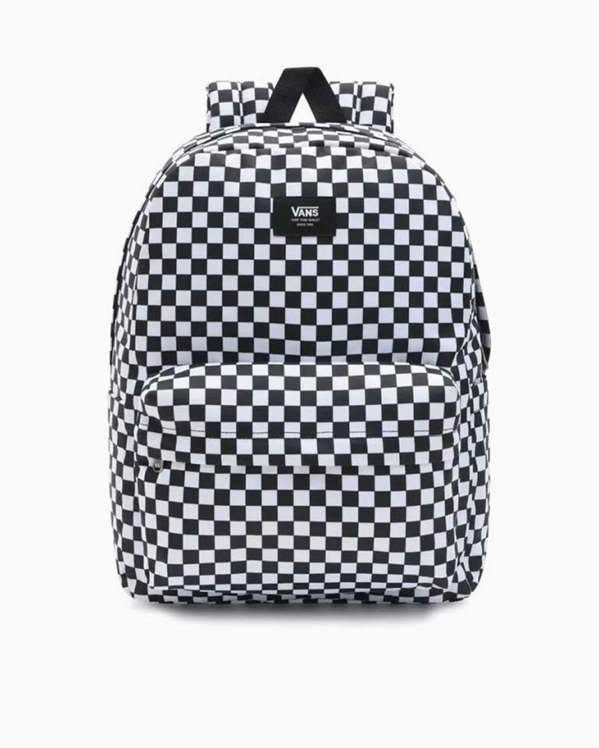 Vans Old Skool Check Damalı Desen Unisex Sırt Çantası Siyah - Beyaz