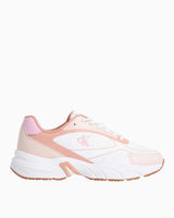 Calvin Klein Retro Tennis Sneaker Bright White/Dusty Coral/W Pink