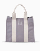Gap Şerit Detaylı Kanvas El Çantası Gri