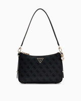 Guess Eco Erica Shoulder Bag Omuz Çantası Coal Logo