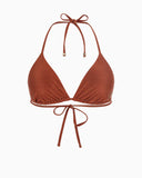 Guess Removable Padded Triangle Bikini Üstü Brown