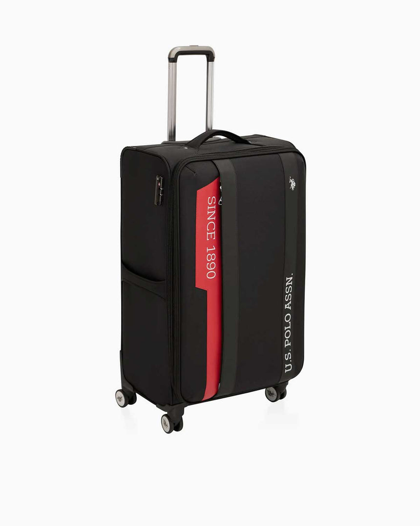 Us Polo Assn Geniş iş Hacimli Orta Boy Kumaş Valiz Siyah