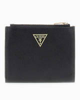 Guess Miriam Trifold Fermuarlı Cüzdan Black