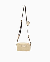 Nautica Hasır Çapraz Askılı Çanta Bej