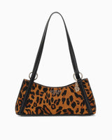 Guess Domitilla Kadın Deri Omuz Çantası Leopard
