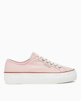 Calvin Klein Graz Flatform Logo Etiketli Kadın Pamuk Sneaker Sweet Pink/Cappuccino