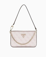 Guess Noelle Mini Top Omuz Çantası Orchid Logo