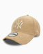 New Era Cord 940 Forty NY Kadife Şapka Bej