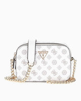 Guess Noelle Zincir Detaylı Çapraz Askılı Çanta White Logo